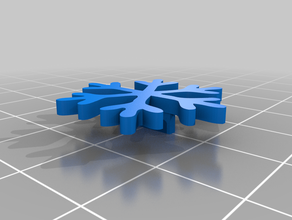 letter board snowflake 3d print model - Mito3D
