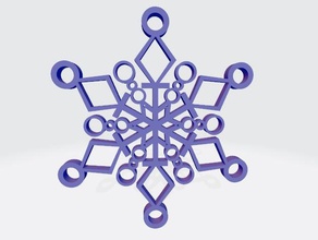 fiocco di neve 3d print model - Mito3D