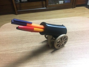 cannone matita titolare 3d print model - Mito3D