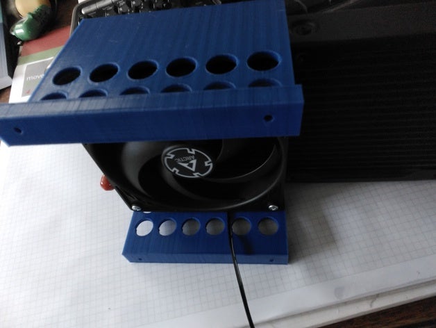 k40 radiator holder 3D print model - Mito3D