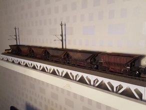 diorama h0 progetto roco codice 83 biancheria da letto scartamento scala di edificio treni 3d print model - Mito3D