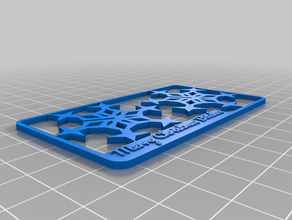 my customized snowflake kit card customizer version 3d print model - Mito3D