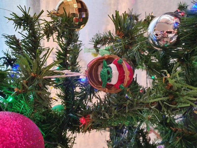 baby yoda christmas tree ornament babyyoda groot mandalorian 3D print model - Mito3D
