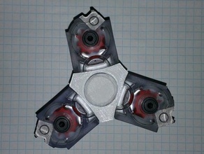 10 22 fidget giratório tri-acoplador 3d print model - Mito3D