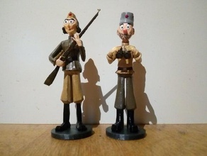 sniper spotter binoculars rifle soldier soviet toy video game ww2 3d print model - Mito3D