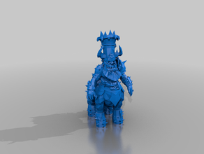 tm kaos cüce bull centaur - kan kase bloodbowl chaosdwarf 3d print model - Mito3D
