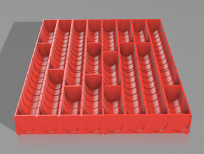 drill bit organizer tray -muldenplatte bohrer 3d print model - Mito3D