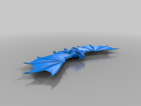 dire bat flight - dnd monster 3d print model - Mito3D