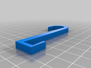 my customized simple door hook 3d print model - Mito3D
