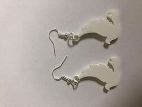 dove earring believe bird earrings christmas engaged engagement holidays idealab marriage xmas 3d print model - Mito3D