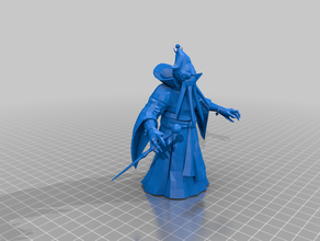 mindflayer wizard - dnd monster 3d print model - Mito3D