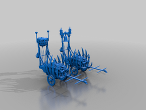 cadáver em carrinho de - mortos vivos- warmachine aos mortos-vivos whfb 3d print model - Mito3D