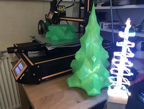 arbre de noël, lumières la mod base les fêtes noël décor 3d print model - Mito3D