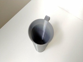 pythagoras-cup cup trinken gierig pythagoras heikel ist tricky 3d print model - Mito3D