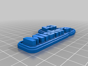 il mio personalizzato multi-linea, tag - beta su misura 3d print model - Mito3D