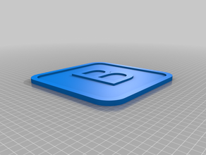 my customized square house number sign 3d print model - Mito3D