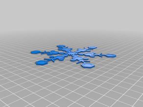 mon personnalisée de flocon neige la machine personnalisé 3d print model - Mito3D