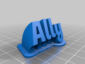 ally kundengebundene 3d print model - Mito3D