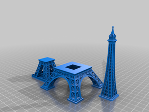 eiffel tower simplified eifel eiffeltower france francia paris torre 3d print model - Mito3D