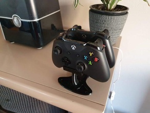 xbox one multiple stand controller headphones holder microsoft support s 3d print model - Mito3D