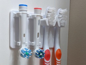 brosse de support la tête à dents électrique oral-b porte-brosse 3d print model - Mito3D