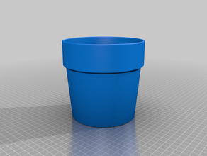 flowerpot customized 3d print model - Mito3D