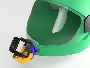 cookie g4 chinmount Kamera-Halterung gopro mount Helm Kamera am montieren Fallschirmspringen 3d print model - Mito3D
