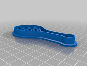 tennis racket cookie cutter 3d print model - Mito3D