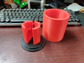 round 2 part mold box - 80mm x 100mm resin silicone 3d print model - Mito3D