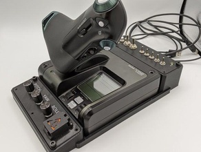 saitek x52 pulsante del riquadro della casella di dcs volo i controllori simulatore 3d print model - Mito3D
