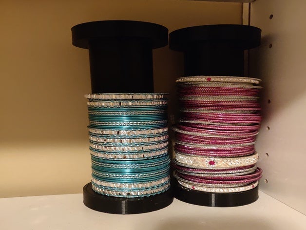 bangle holder bangles bracelet jewellery jewelry storage 3D print model - Mito3D