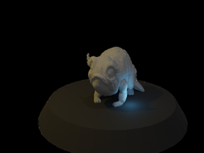 yem kurbağa Prens parlayan ejderha dnd dungeons dragons dev kara kurbağası kızdırma pathfinder mini rpg 3d print model - Mito3D