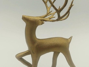 prancer christmas christmasornament decoration ornament deer reindeer 3d print model - Mito3D