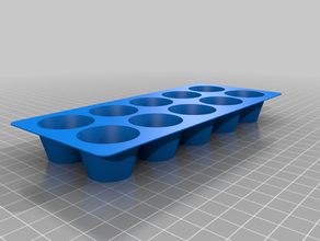 customizable ice tray openscad 3d print model - Mito3D