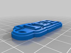 tee keychain customized 3d print model - Mito3D