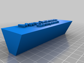 my customized nameplate 3d print model - Mito3D