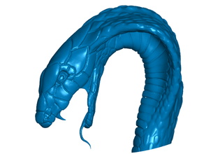 cobra réfrigérateur tableau blanc magnétique un aimant de serpent 3d print model - Mito3D