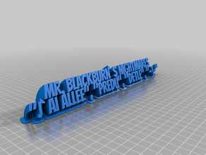 mr blackburns pesadelo personalizado 3d print model - Mito3D