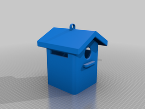 basic bird house fits requirements animals birdhouse birds environment fusion 360 nature 3d print model - Mito3D