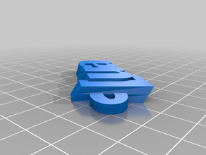 özelleştirilmiş iamburny benim metin - isim Anahtarlık keyfob 3d print model - Mito3D