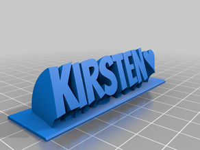 kirsten customized 3d print model - Mito3D