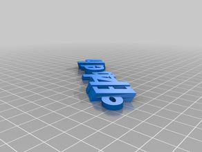 my customized iamburny's text - name keyring keyfob 3d print model - Mito3D