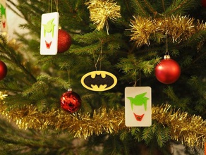 batman joker christmass ornament d coration no l logo boulle no&euml christmas balls decoration noel 3d print model - Mito3D