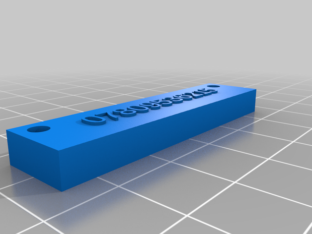 my phone number customized 3D print model - Mito3D