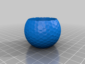 pallina da golf fioriera 3d print model - Mito3D