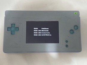 ds lite botões gameboy micro nds nintendo 3d print model - Mito3D