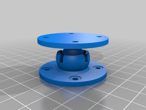 long-neck-ball-and-socket-mount-2 customized 3d print model - Mito3D