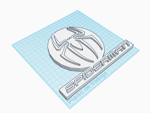 spiderman soporte llavero 3d print model - Mito3D