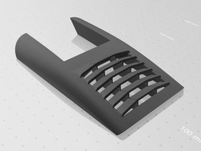 vented lower filler cover xuav mini talon vent 3d print model - Mito3D