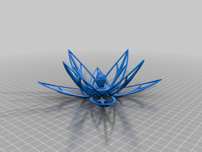 dragon prince ethari's lotus cartoon flower 3d print model - Mito3D